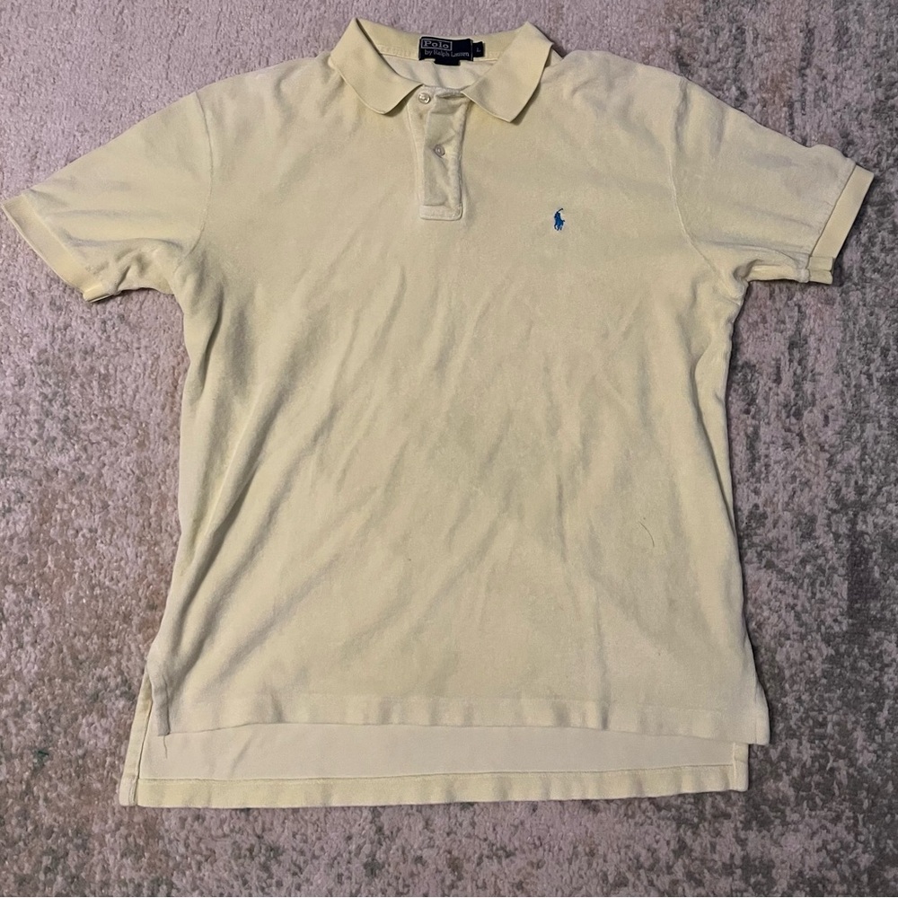 Polo by Ralph Lauren Men's Yellow Polo Shirt